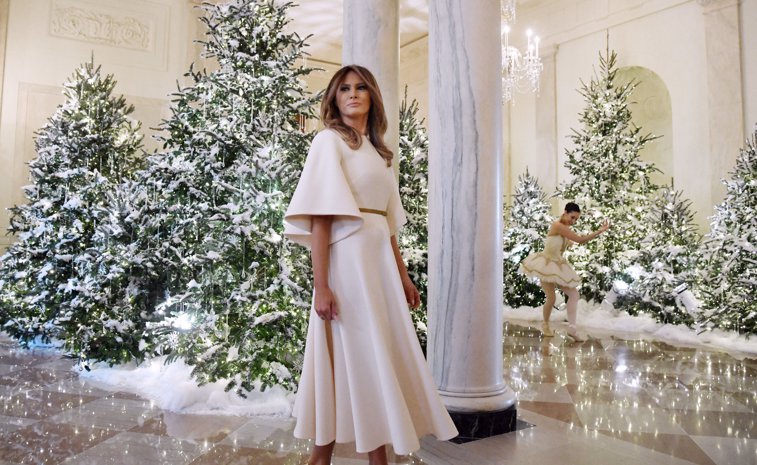 Imaginea articolului GALERIE FOTO | Primul Crăciun al Familiei Trump la Casa Albă. Decoraţiunile aduc un omagiu tradiţiilor