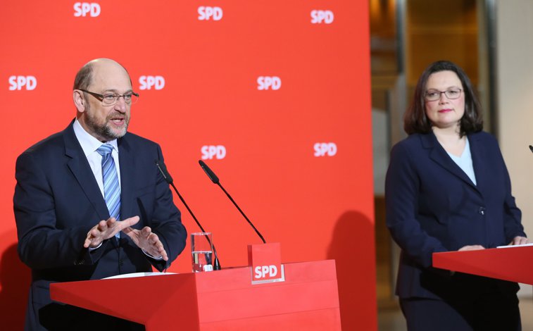 Imaginea articolului Andrea Nahles, prima femeie aleasă în funcţia de preşedinte al Partidului Social-Democrat german