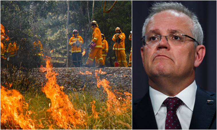 Imaginea articolului Premierul Australiei recunoaşte că a făcut greşeli în modul în care a tratat dezastrul incendiilor de vegetaţie