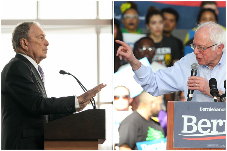 Imaginea articolului Bernie Sanders şi Michael Bloomberg s-au întrecut în atacuri înaintea alegerilor preliminare din Nevada