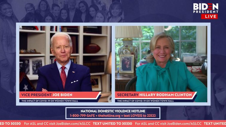 Imaginea articolului Hillary Clinton a anunţat că îl susţine pe Joe Biden în cursa pentru Casa Albă