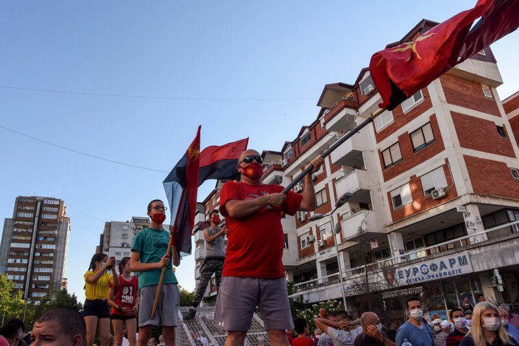 Imaginea articolului Proteste împotriva Guvernului în Macedonia de Nord 