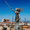 Imaginea articolului Simbolul speranţei din Beirut. Statuia unei femei a fost construită din rămăşiţele de după explozia din august 