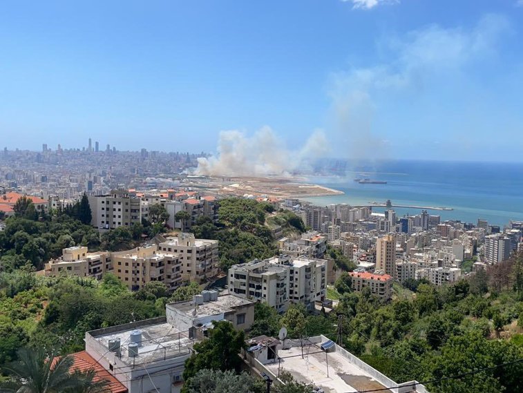 Imaginea articolului VIDEO Un nou incendiu in portul Beirut