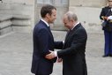 Imaginea articolului Palatul Elysée: Emmanuel Macron şi Vladimir Putin au vorbit o oră la telefon