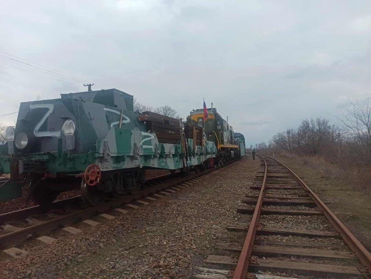 Un tren blindat rusesc a fost aruncat în aer în Melitopol, zonă controlată de ruşi