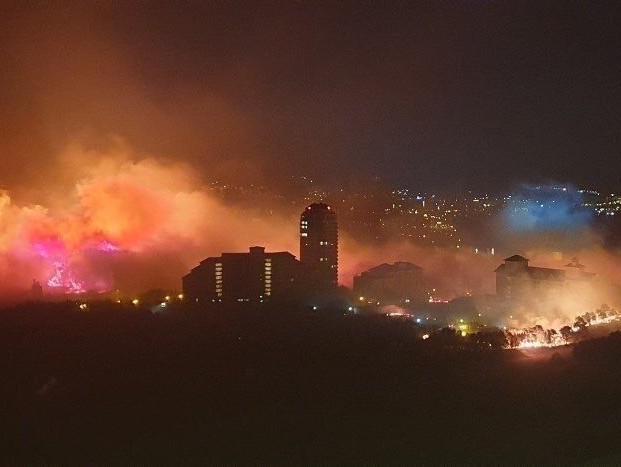 Imaginea articolului FOTO Incendiu de vegetaţie în Coreea de Sud. Sute de persoane au fost evacuate
