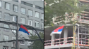 Imaginea articolului Pe o stradă din Moscova au fost filmate steaguri arborate invers. Pentru ruşi este un semn rău 