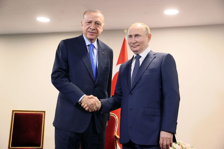 Imaginea articolului Recep Erdogan i-a transmis lui Vladimir Putin că susţine stabilizarea situaţiei din Rusia