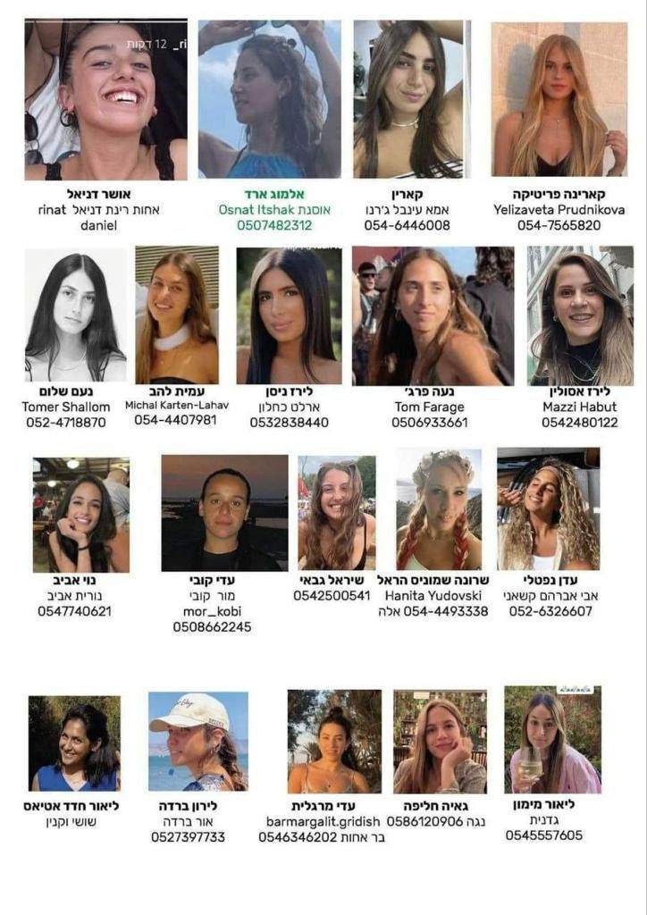 Imaginea articolului Israelul publică fotografii cu femei soldaţi din IDF, dispărute în Fâşia Gaza, posibil capturate de invadatorii palestinieni 
