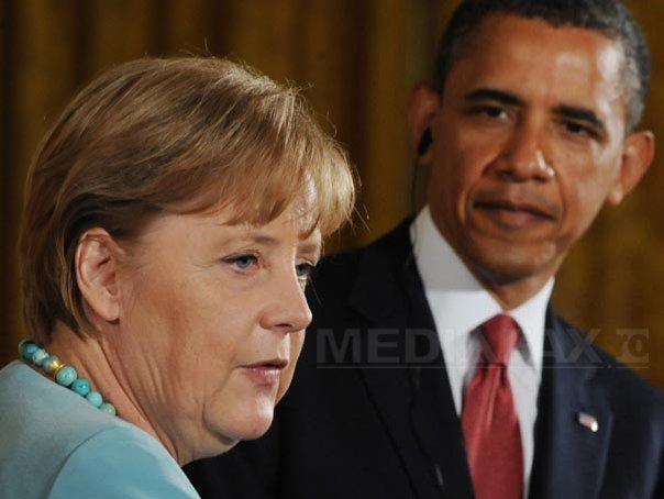 Imaginea articolului Obama a discutat cu Angela Merkel şi Mario Monti despre necesitatea consolidării zonei euro