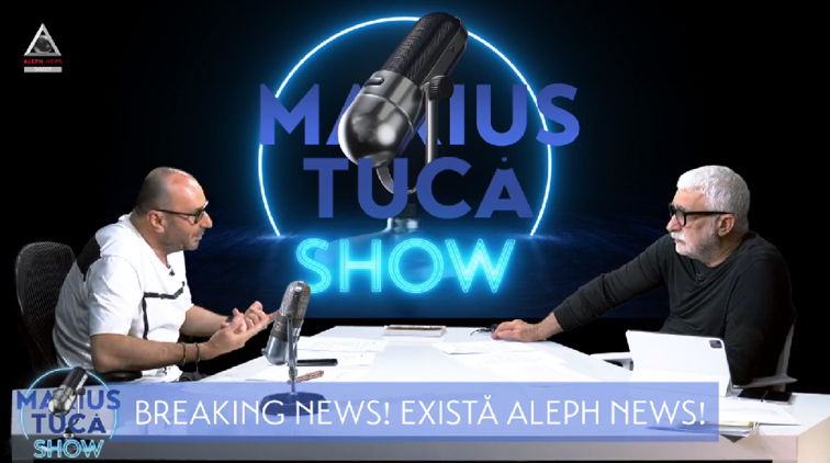 Imaginea articolului Breaking News! Există Aleph News! EXCLUSIV. Adrian Sârbu şi Marius Tucă, promisiune în prima zi a lansării postului ALEPH NEWS