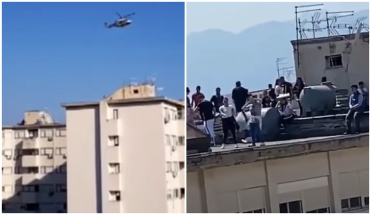 Imaginea articolului VIDEO: Muzică la maxim, grătare încinse şi artificii, pe acoperişul unui bloc din Italia, de Paşte. Poliţia a trebuit să intervină cu elicopterul