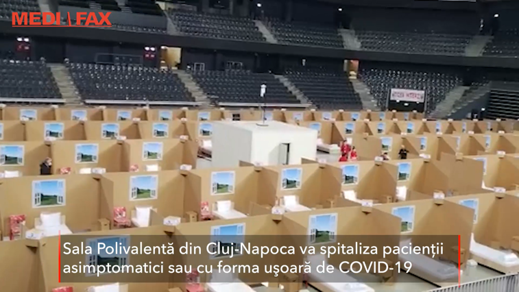 Imaginea articolului Sala Polivalentă din Cluj-Napoca a fost transformată în centru de spitalizare pentru pacienţi COVID-19