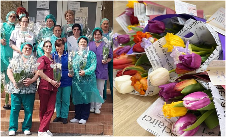 Imaginea articolului Felicitări şi flori pentru medicii şi farmaciştii din Prahova, din partea unei tinere antreprenoare. „Îşi riscă viaţa pentru noi”
