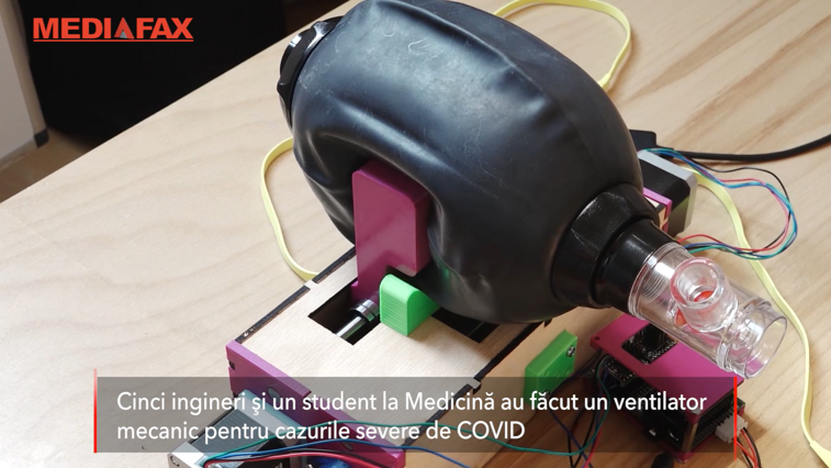 Imaginea articolului Un ventilator mecanic care poate fi controlat de pe telefon a fost creat pentru pacienţii cu COVID-19 la Cluj-Napoca 