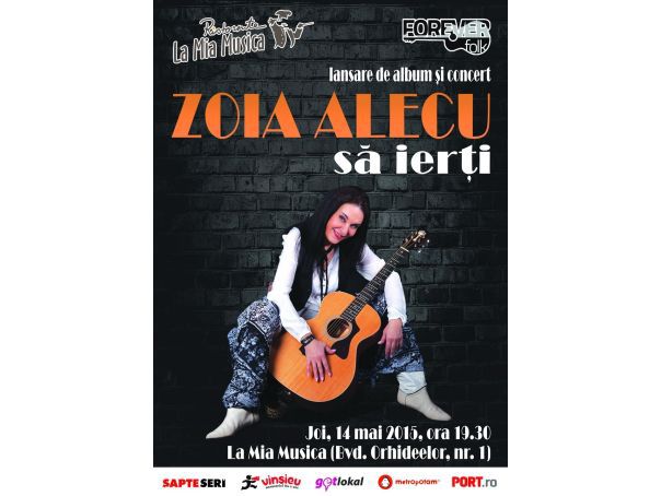 Imaginea articolului Cântăreaţa de folk Zoia Alecu îşi lansează al patrulea album, "Să ierţi", pe 14 mai, în Bucureşti