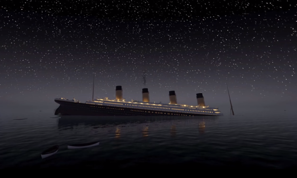 Imaginea articolului Scufundarea Titanicului poate fi urmărită în timp real într-o animaţie sfâşietoare - VIDEO