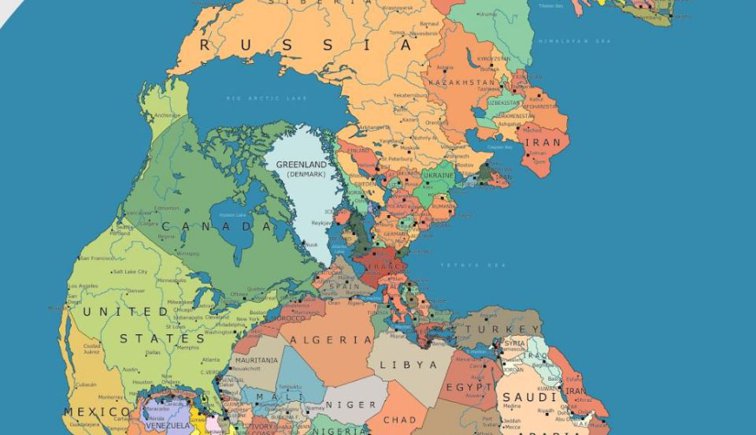 Imaginea articolului Ce ţări ar fi fost vecinele României, în urmă cu 300 de milioane de ani. Harta în care sunt incluse graniţele politice moderne pe vechiul continent
