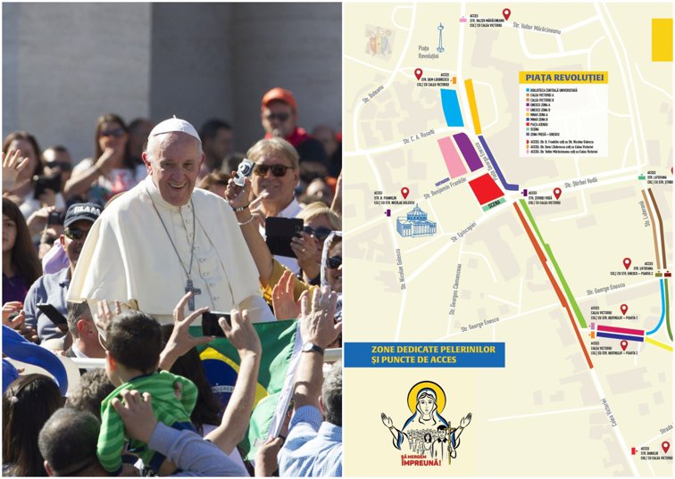 Imaginea articolului 15 ecrane vor fi montate în punctele cheie ale Capitalei în ziua vizitei Papei Francisc/ HARTA punctelor de acces
