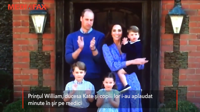 Imaginea articolului Prinţul William şi Ducesa Kate i-au aplaudat pe medicii care luptă împotriva noului coronavirus