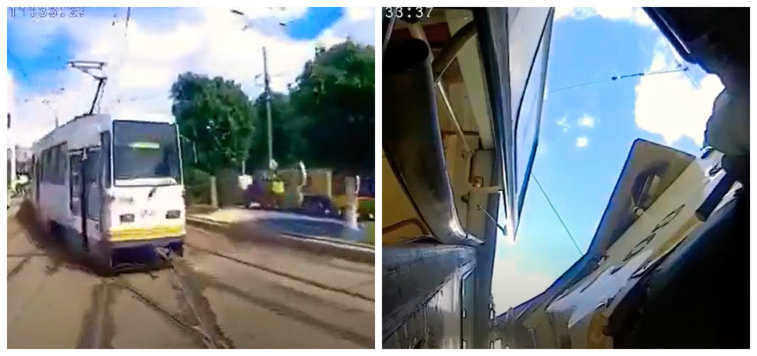 Imaginea articolului VIDEO Accidentul celor două tramvaie din Bucureşti, surprins chiar de camera de bord a unui vatman. Ce s-a întâmplat de fapt