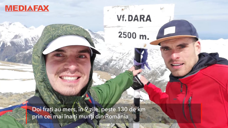 Imaginea articolului Vlad şi Mihai, fraţii care au cucerit cele mai înalte vârfuri montane din România în doar 9 zile