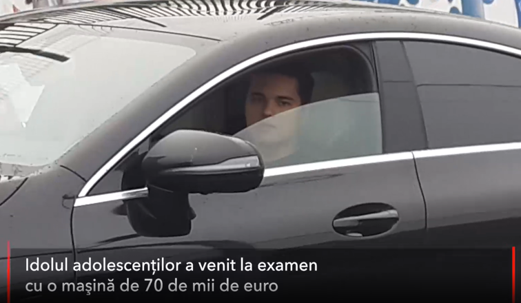 Imaginea articolului Parcare cu emoţii înainte de BAC pentru Selly. Vloggerul a venit la examen cu o maşină de 70 de mii de euro