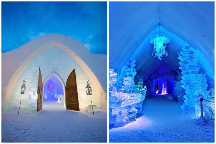 Imaginea articolului FOTO Paradisul de gheaţă: Sejur inedit la Hôtel de Glace, în Quebec