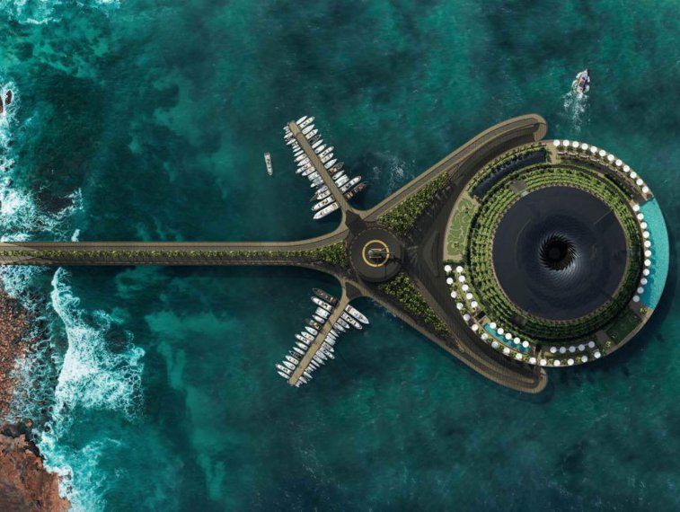 Imaginea articolului Hotelul plutitor în formă de gogoaşă. 35.000 de metri pătraţi, cu privelişte diferită la fiecare câteva ore 