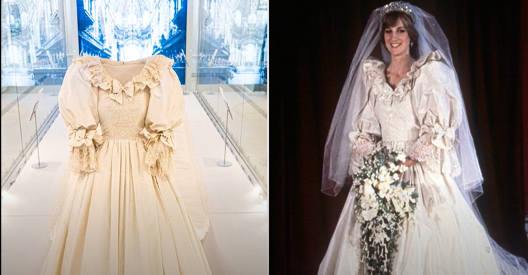 Imaginea articolului VIDEO Rochia de mireasă purtată de prinţesa Diana, expusă la 40 de ani de la nuntă