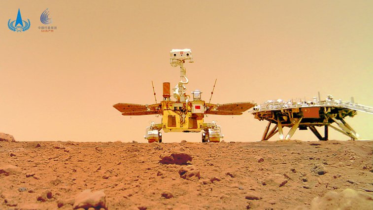 Imaginea articolului VIDEO Roverul Zhurong trimite clipuri de pe Marte. Robotul se află în Utopia Planitia
