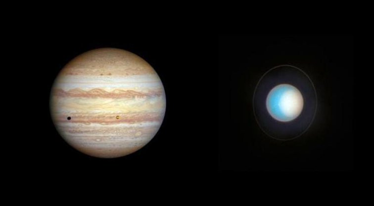 Imaginea articolului Planetele se schimbă. Telescopul Hubble surprinde imagini uimitoare cu Jupiter şi Uranus