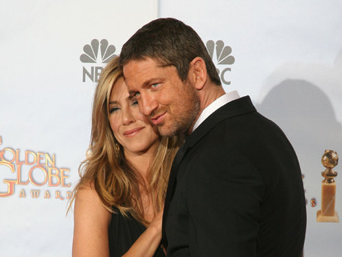 Gerard Butler şi Jennifer Aniston, din ce în ce mai apropiaţi (Imagine: Mediafax Foto/AFP)