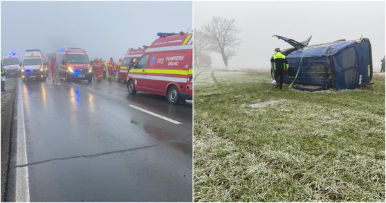 Imaginea articolului Two Dead, Twenty Wounded after Shuttle Overturns in Constanta County