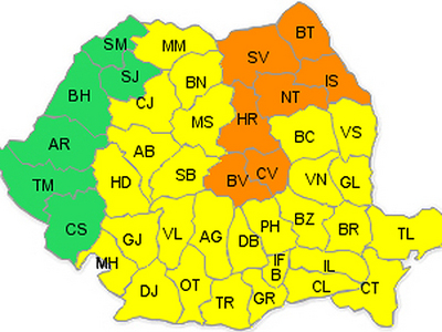 Imaginea articolului Romanian Meteorologists Issue Code Orange Warning For Frosty Weather In Seven Counties