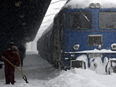 Imaginea articolului Several Trains Cancelled In Southeastern Romania Due To Snow, Frost