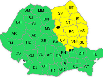 Imaginea articolului Meteorologists Issue Code Yellow Rain Alert For NE, C, SE Romania, Valid Until Sunday Evening