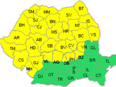 Imaginea articolului Meteorologists Issue Code Yellow Rain, Storm Alert For C, N, E, V Romania On Tuesday