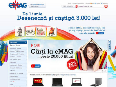 Imaginea articolului Romanian Online Store eMAG Starts Selling Books
