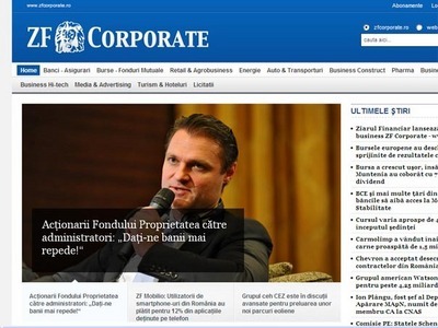 Imaginea articolului Romanian Daily Ziarul Financiar Launches Business Platform ZF Corporate - www.zfcorporate.ro