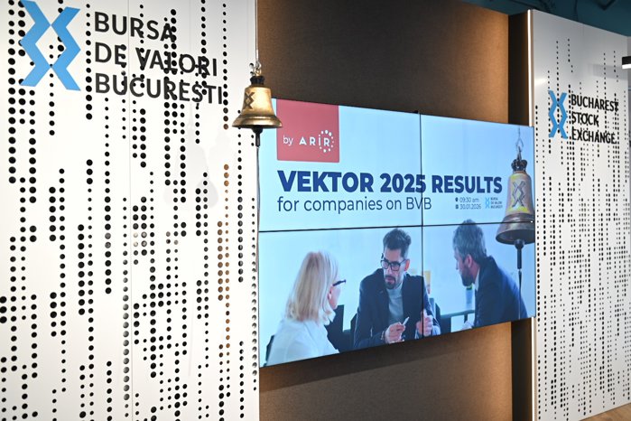 Bursă. Rezultate VEKTOR by ARIR 2025: Banca Transilvania, Romgaz, Hidroelectrica, Evergent şi One United Properties, printre companiile cu cea mai bună comunicare cu investitorii
