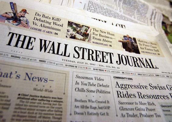 Top trei subiecte în Wall Street Journal de astăzi 