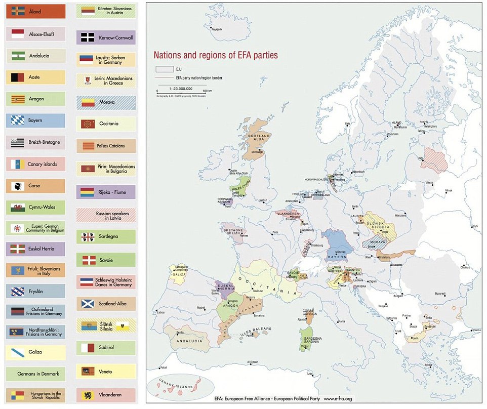 Europa se întoarce în Evul Mediu: cum ar arăta fiecare regiune de pe continent, dacă mişcările de autonomie ar obţine independenţa