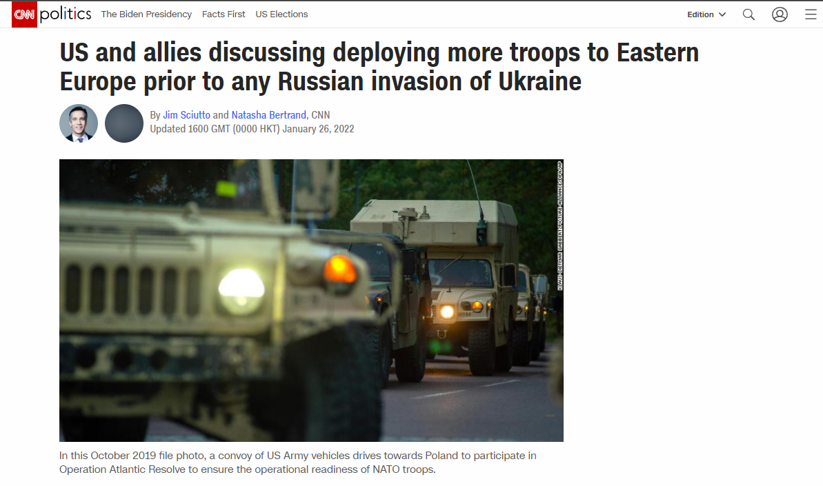 Postul de televiziune american CNN: Mii de militari NATO ar putea fi trimişi în România, Bulgaria şi Ungaria pentru a face faţă ameninţărilor Rusiei