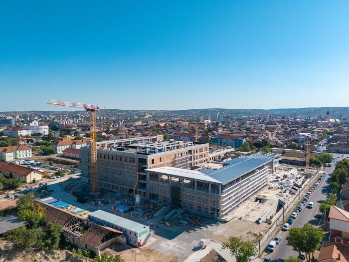 Lucrările la noul Spital de Boli Infecţioase şi Pneumologie din Oradea, proiect de 138 mil. euro, au ajuns la un stadiu de execuţie de 55%