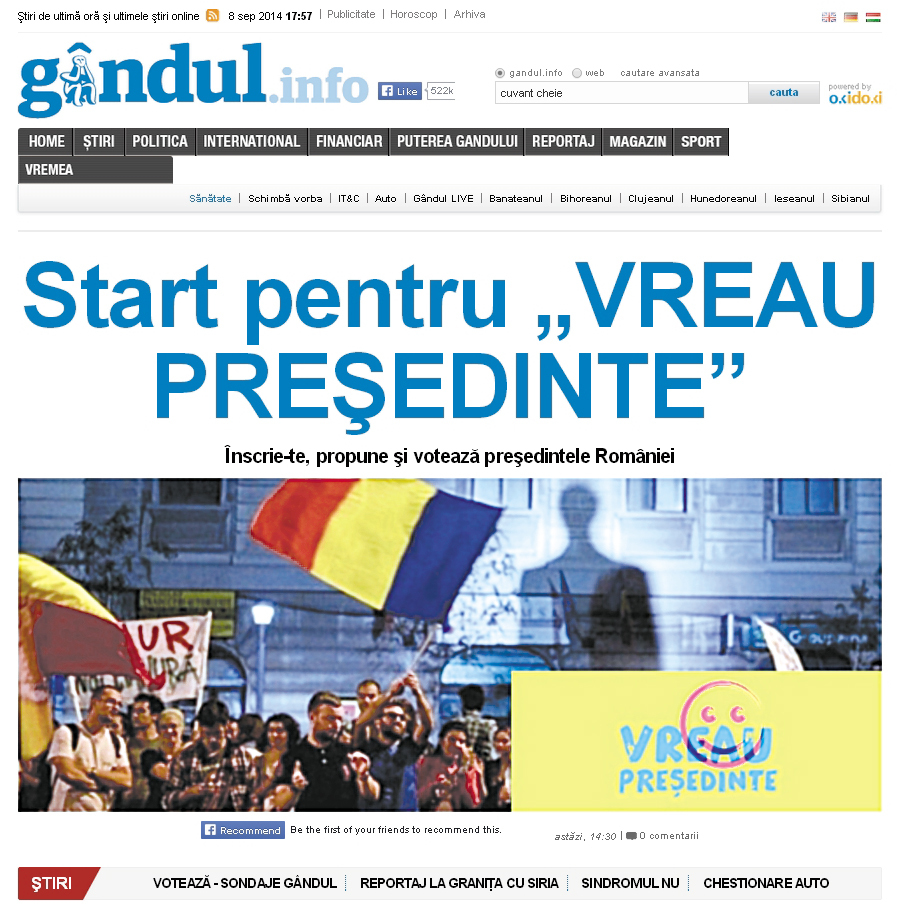 Candidata-surpriză a lui Cristian Tudor Popescu la preşedinţia României