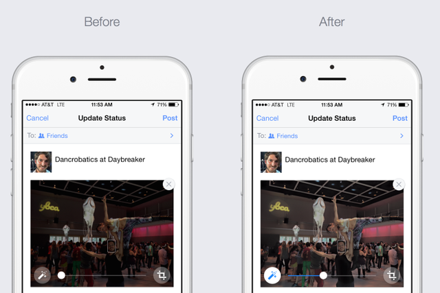 Facebook introduce filtre automate pentru optimizarea pozelor încărcate de utilizatori