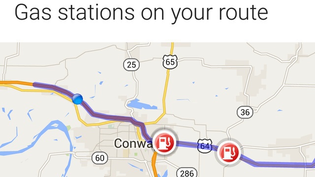 Google Now marchează automat benzinăriile de pe ruta utilizatorilor
