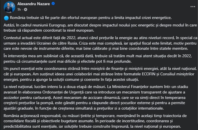 Cum vrea Guvernul să scadă preţurile la combustibili? Ministerul Finanţelor pregăteşte un sistem de accizare dinamică. „Acest mecanism de accizare dinamică, care se va simţi direct în temperarea creşterii preţurilor la pompă, este gândit pentru a răspunde